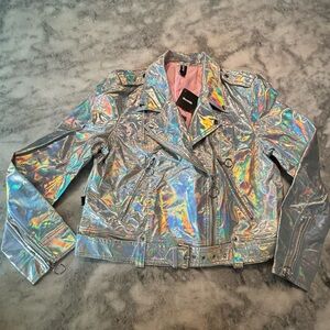 holographic moto jacket 🧥